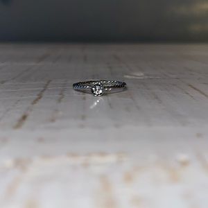 Touchstone Crystal April Birthstone Ring